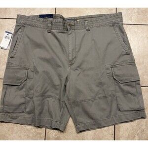 Polo Ralph Lauren Cargo Shorts Mens Size 42T Grey Chino Outdoor Pockets NEW